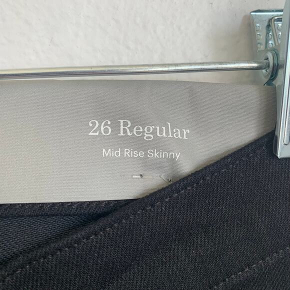 NWT Everlane Mid Rise Skinny Jean in Black - Picture 8 of 14